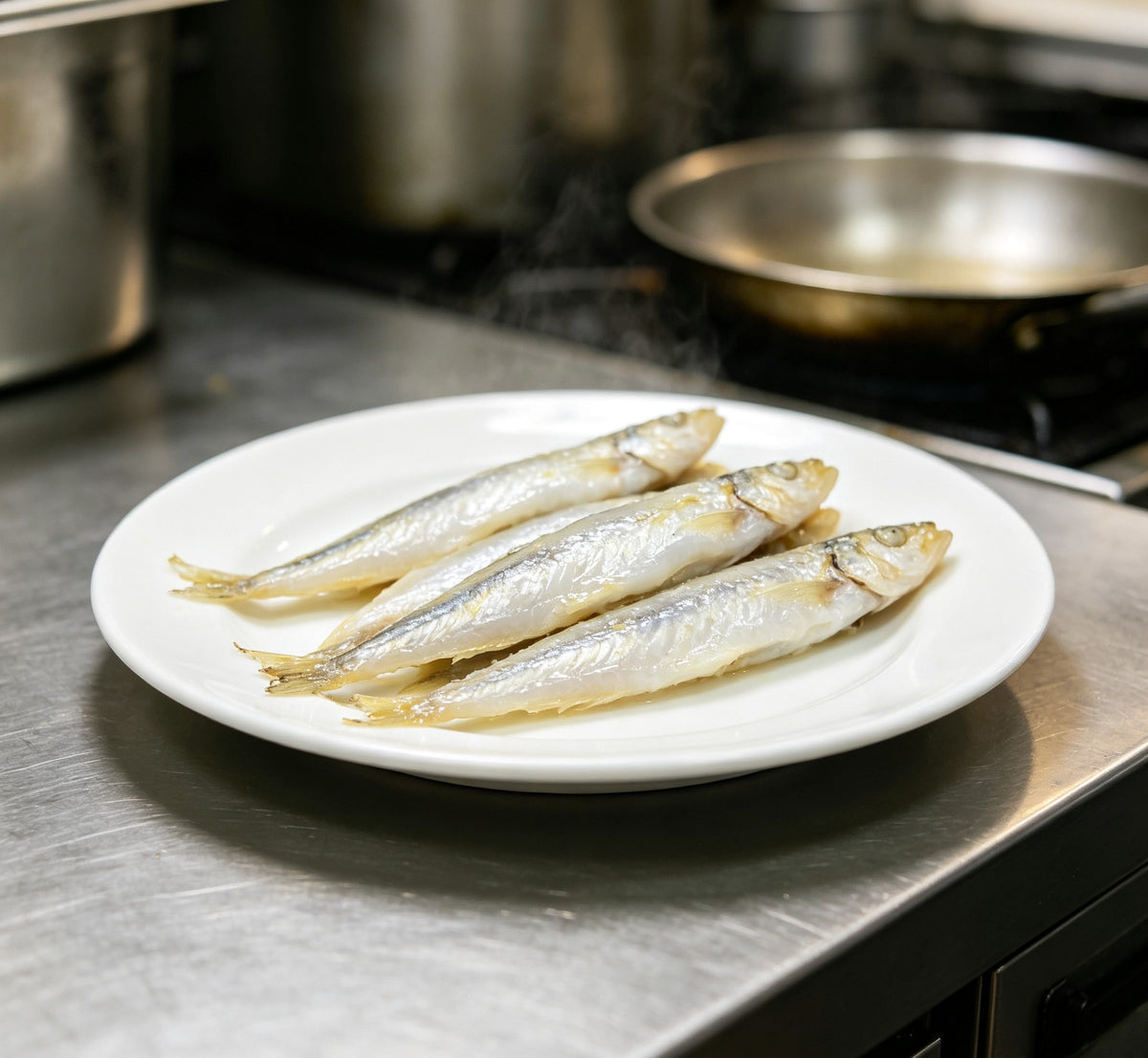 Fresh Anchovies, Cleaned and Ready