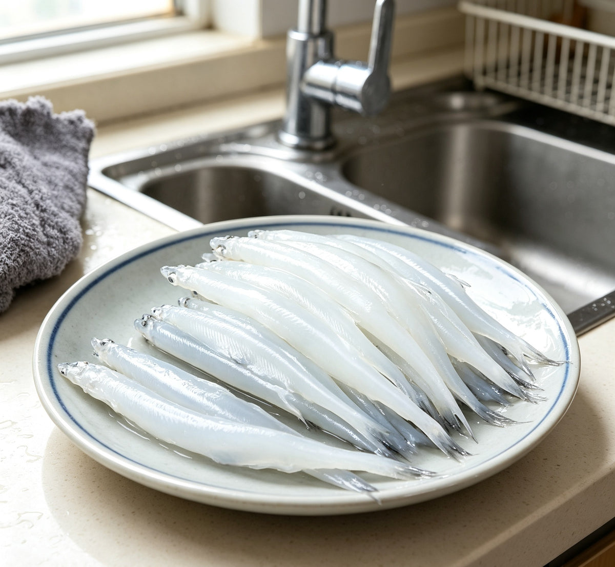 Fresh Anchovies, Cleaned and Ready